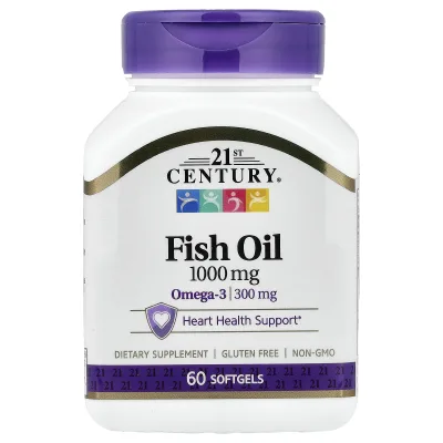 21st Century, Fish Oil, 1,000 mg, 60 Softgels