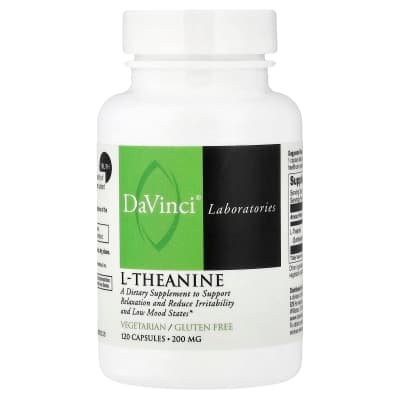 DaVinci Laboratories, L-Theanine, 200 mg, 120 Capsules