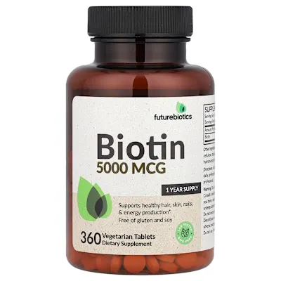 Futurebiotics, Biotin , 5,000 mcg, 360 Vegetarian Tablets