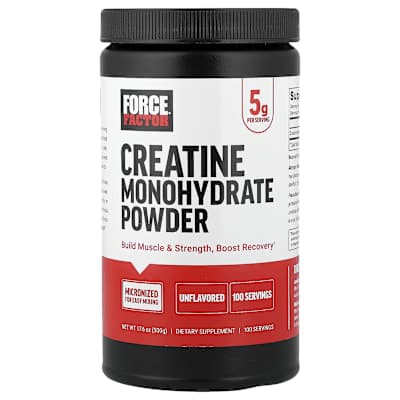 Force Factor, Creatine Monohydrate Powder, Unflavored, 17.6 oz (500 g)