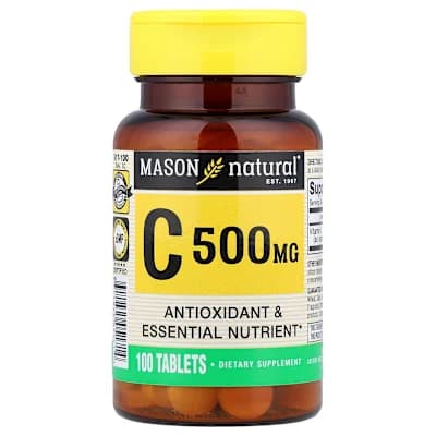 Mason Natural, Vitamin C, 500 mg, 100 Tablets
