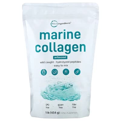 Micro Ingredients, Marine Collagen, Unflavored, 1 lb (454 g)