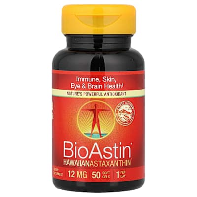 Nutrex Hawaii, BioAstin®, Hawaiian Astaxanthin, 12 mg, 50 Soft Gels