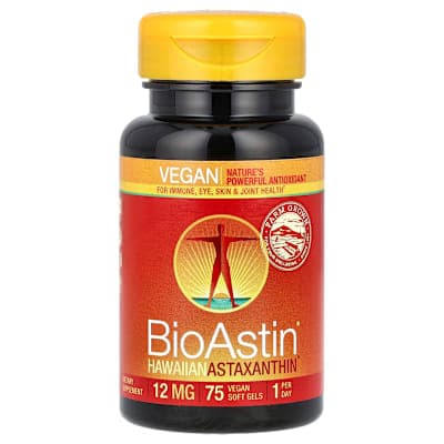 Nutrex Hawaii, BioAstin®, Hawaiian Astaxanthin, 12 mg, 75 Vegan Soft Gels
