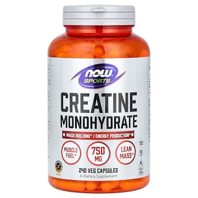 NOW Foods, Sports, Creatine Monohydrate, 750 mg, 240 Veg Capsules