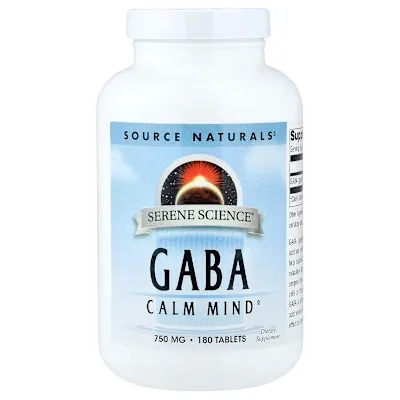 Source Naturals, Serene Science®, GABA, 750 mg, 180 Tablets