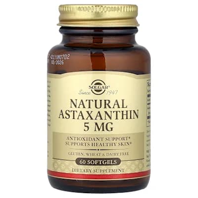 Solgar, Natural Astaxanthin, 5 mg, 60 Softgels