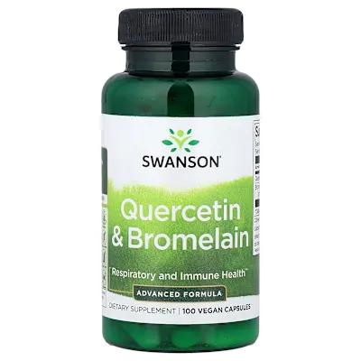 Swanson Vitamins, Quercetin & Bromelain, 100 Vegan Capsules