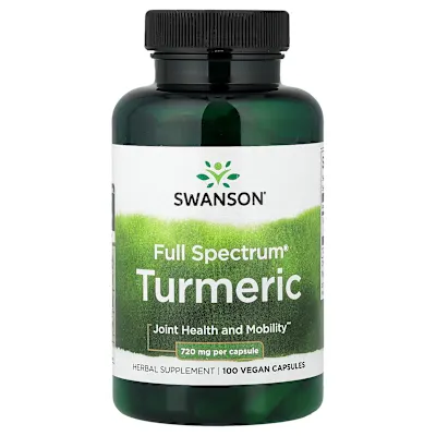 Swanson Vitamins, Full Spectrum® Turmeric, 720 mg, 100 Vegan Capsules