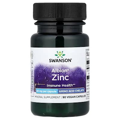 Swanson Vitamins, Albion® Zinc, 30 mg, 90 Vegan Capsules