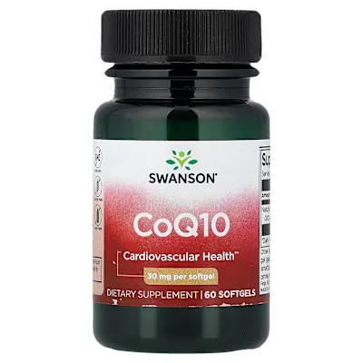 Swanson Vitamins, CoQ10, 30 mg, 60 Softgels