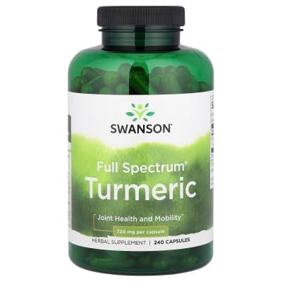 Swanson Vitamins, Full Spectrum® Turmeric, 240 Capsules (720 mg per Capsule)