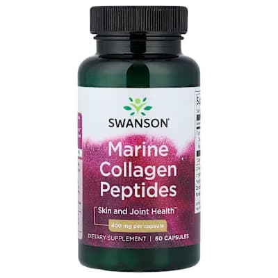 Swanson Vitamins, Marine Collagen Peptides, 400 mg, 60 Capsules