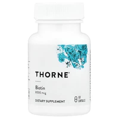 Thorne, Biotin, 8,000 mcg, 60 Capsules